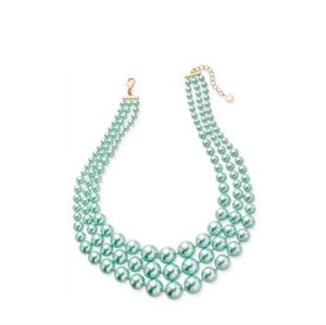Charter Club Turquoise Pearl 3 Strand Necklace